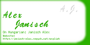 alex janisch business card